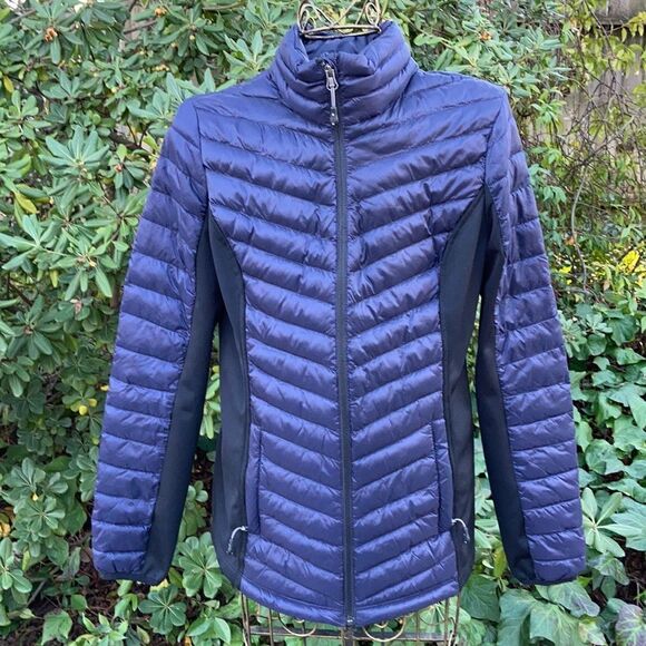 32 degrees Heat Blue Thin, Skinny Travel Jacket Size S - Picture 1 of 12